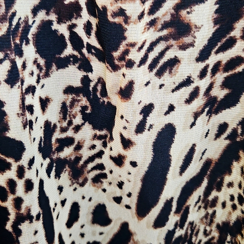 Apt. 9 Plus Size Animal Print Layered Blouse Size 2X - Picture 5 of 13